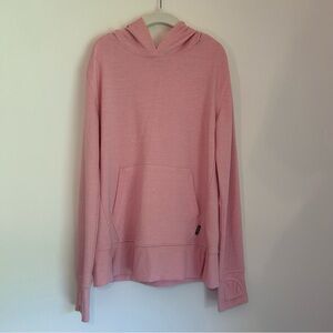 Eddie Bauer Hoodie Girls Kids Small 8 Pink Sweatshirt Pullover Pockets Solid